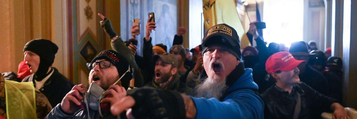 A mob of Trump supporters attack the U.S. Capitol