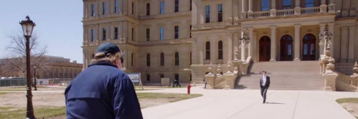 'The Symptom, Not the Disease:' Michael Moore's New Film Shows How Deep Political Dysfunction--and Failure of Democrats--Set Stage for Trump