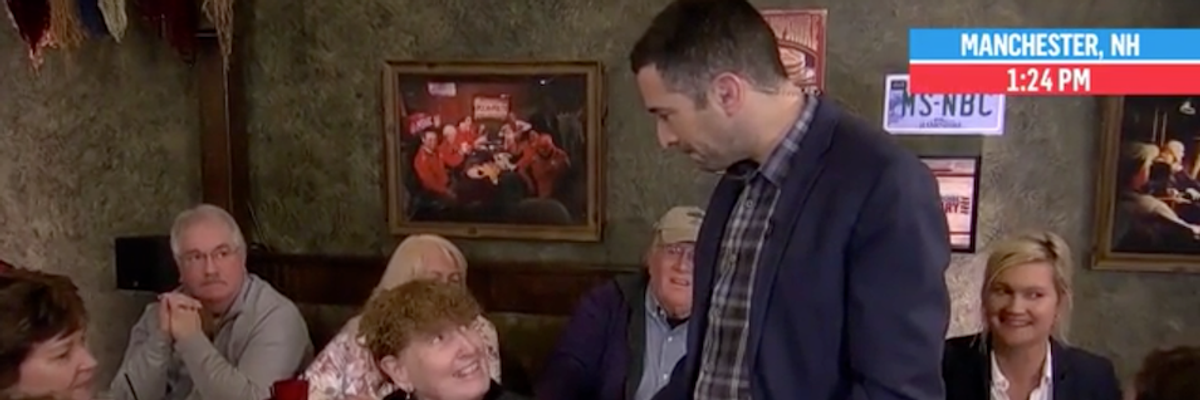 NH Voter Says Live on MSNBC That Network's Effort to Tear Down Bernie Sanders Made Her Vote for Him