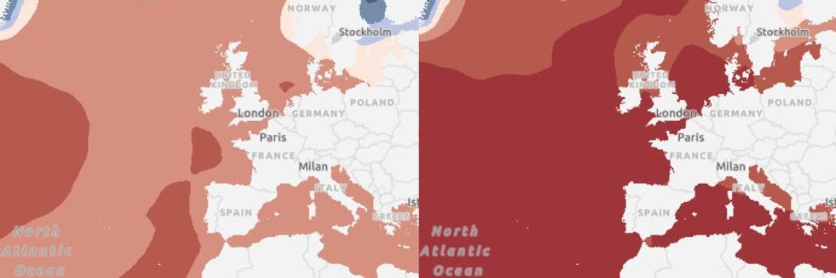 Amplifying Urgent Need to Slash Emissions, New Map Series Shows How Climate Crisis Could Impact Europe