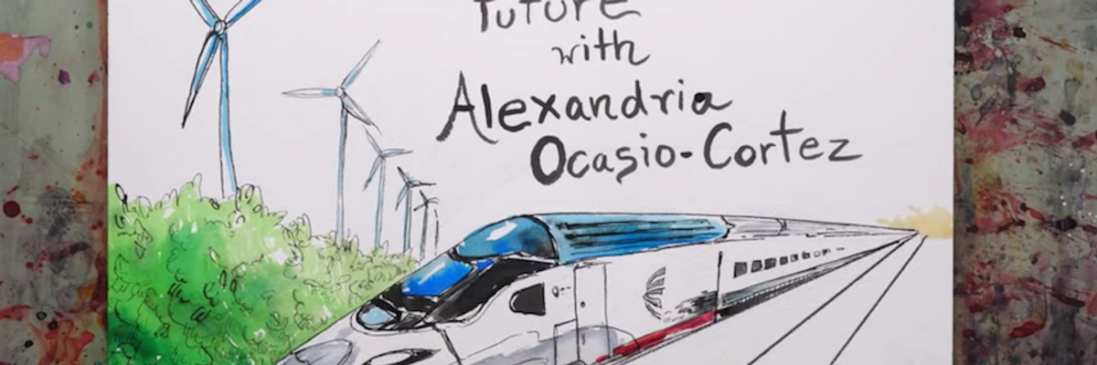 'We Can Be Whatever We Have the Courage to See': New Video From AOC Envisions a #GreenNewDeal Future