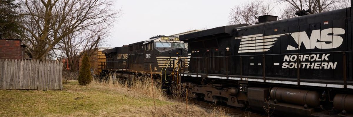 A Norfolk Southern train