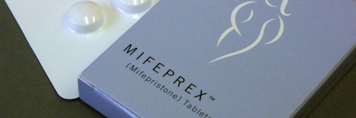 A package of mifepristone