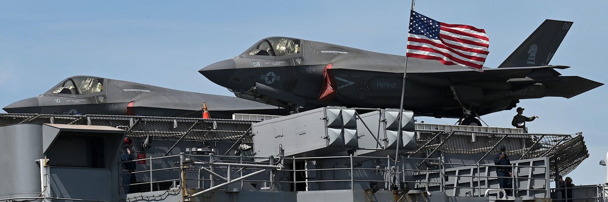 A pair of F-35B Lightning II aircraft