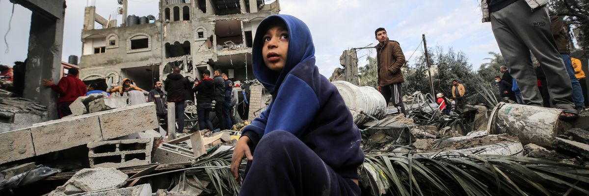 A Palestinian child