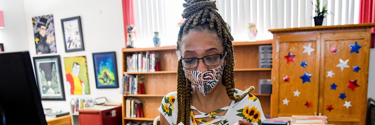 A Pennsylvania librarian opens a book