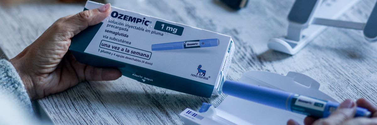 A person uses Ozempic