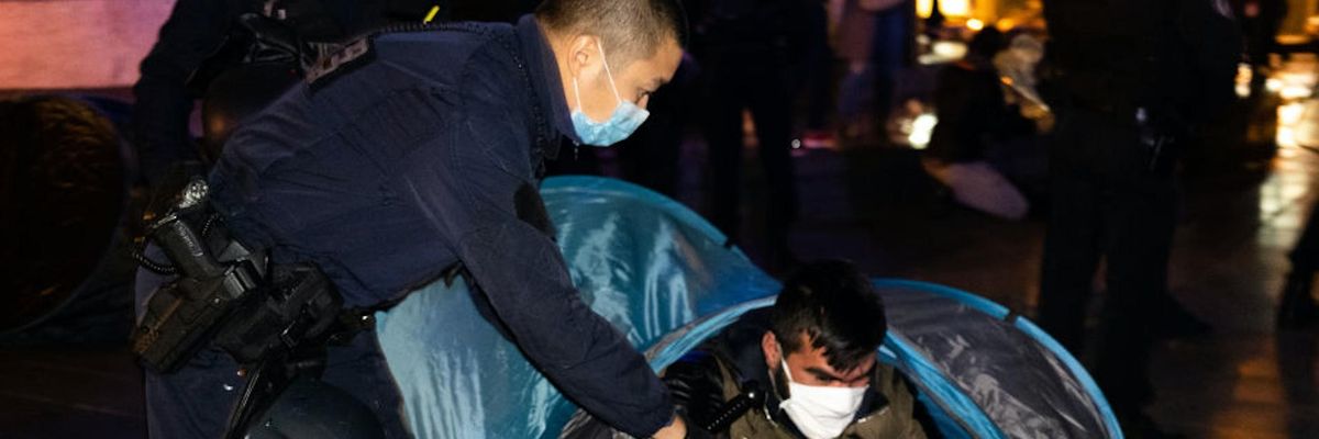 'Brutal and Shocking': Outrage After Paris Police Violently Evict Hundreds of Migrants From Tent Encampment