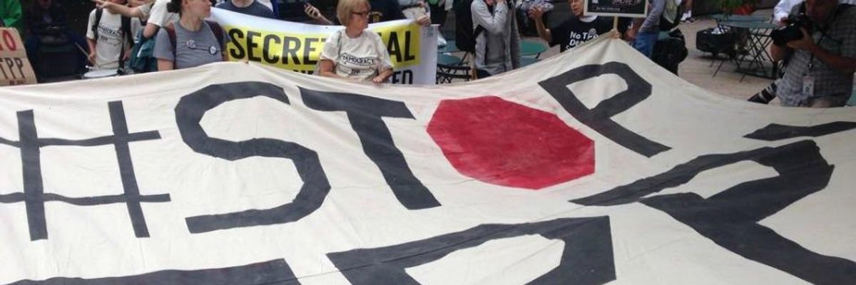 As Secret Trade Talks Reveal Cracks, Demonstrators Aim Death Blows at TPP