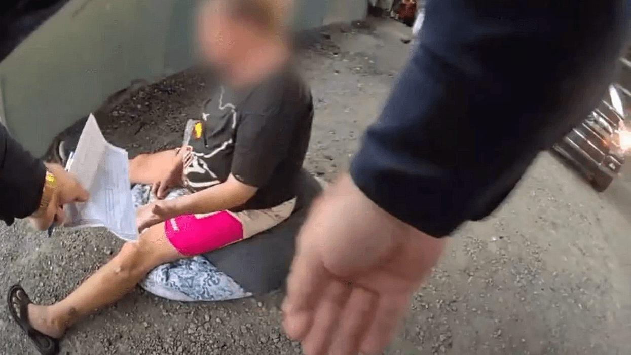 A pregnant woman was given a ticket while in labor