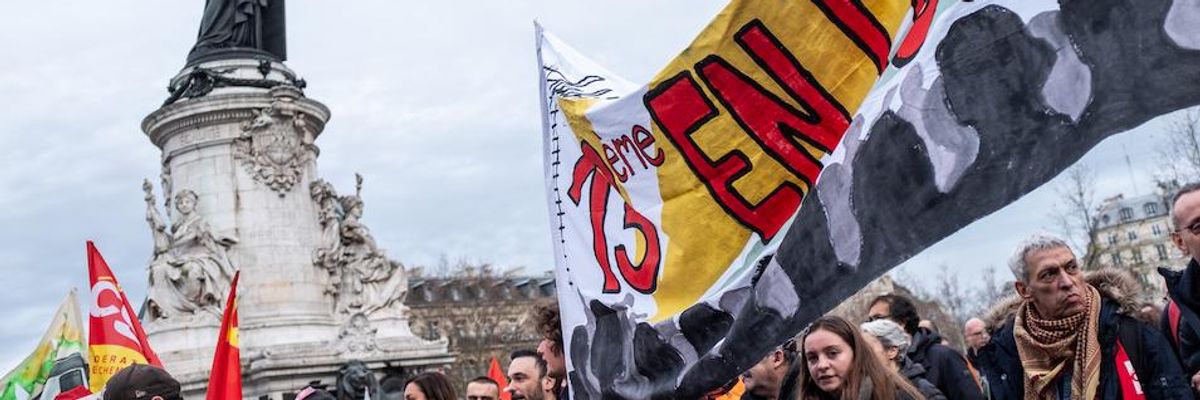 Latest Bid by France's Macron to Quell Protests Over Neoliberal Pension Scheme Fails as Strikes Continue