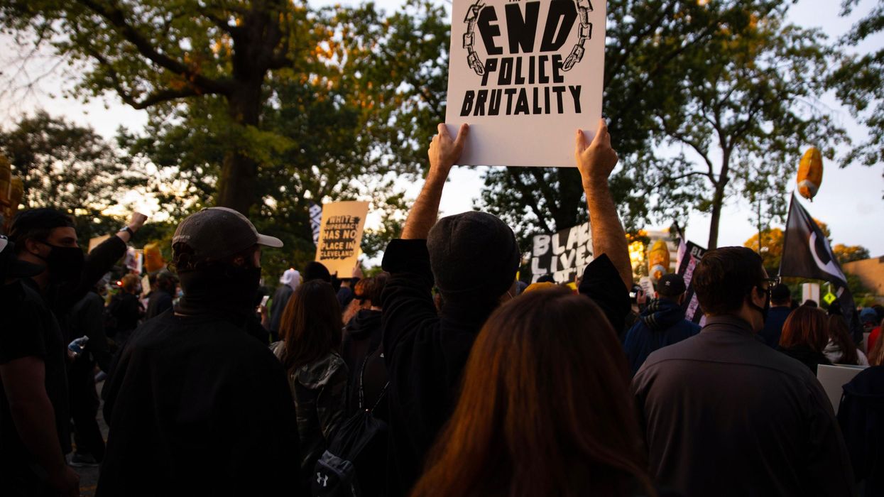 A protest in Cleveland