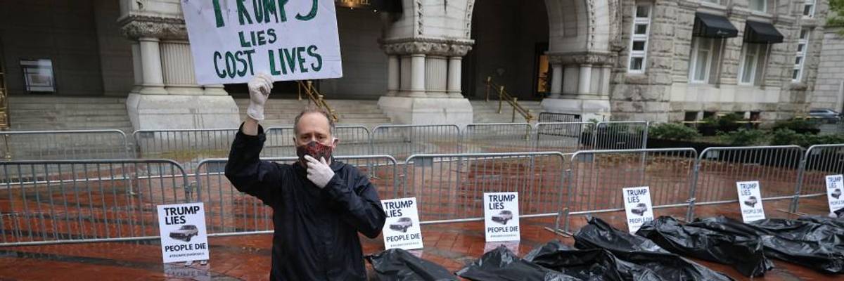 With 220,000+ Dead From Covid-19 on His Watch, Trump Says 'Not Much' He Would Do Differently