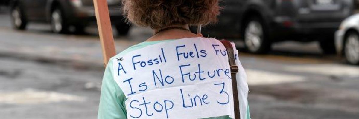 Activists Stage Blockade to Block Work on Line 3 as Court Tosses Out Proposed Pipeline's Approval From Regulators