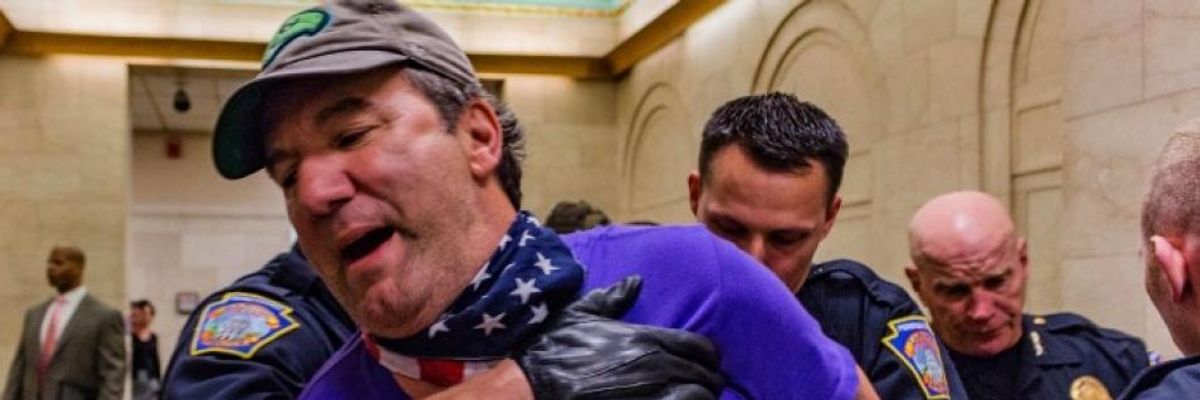 Pro-Democracy Activists Arrested at Pennsylvania Capitol Demanding Reforms