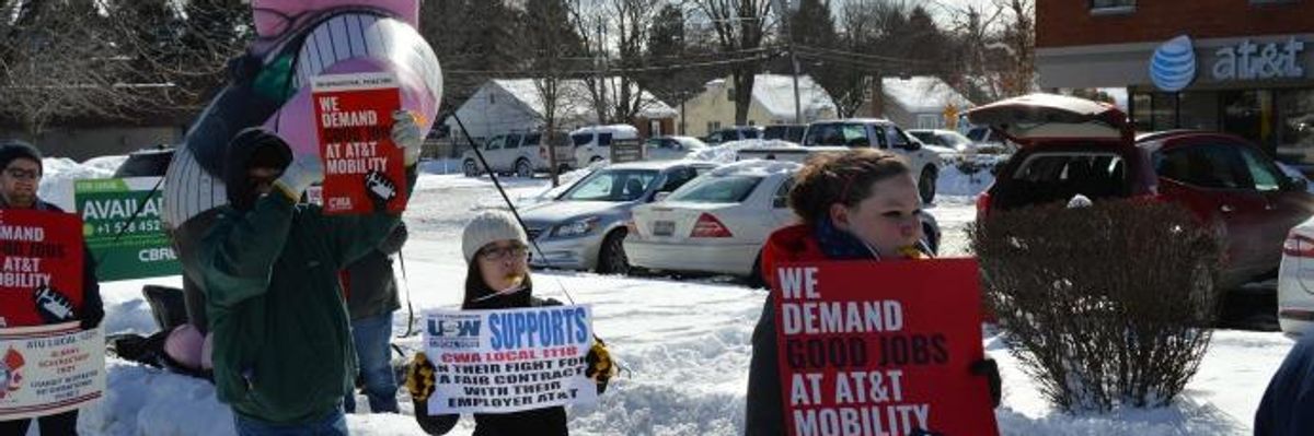 AT&T Strike Looms in 'Emblematic Fight Against Corporate Greed ...