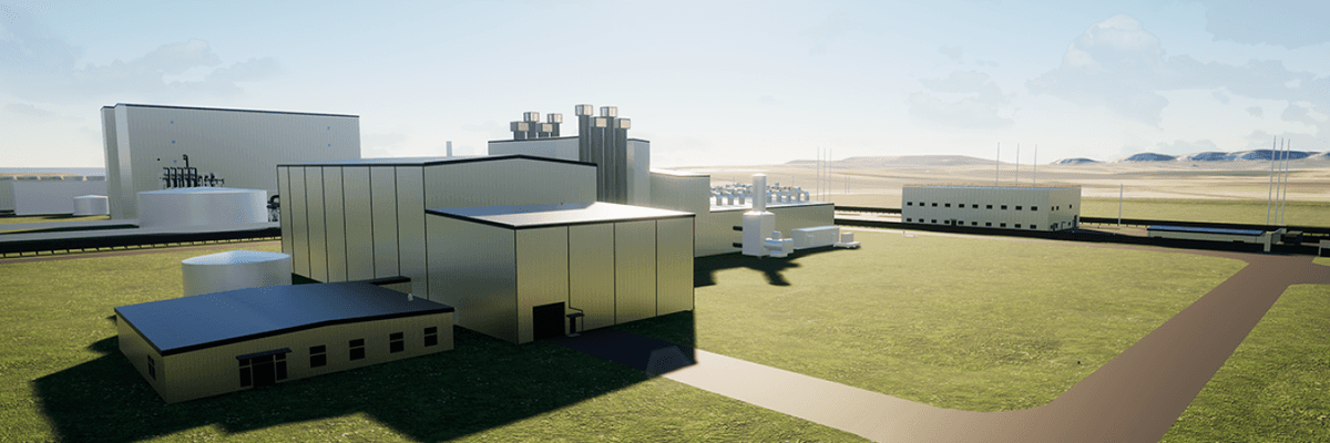 a rendering of the propsed TerraPower Natrium SMR in Wyoming