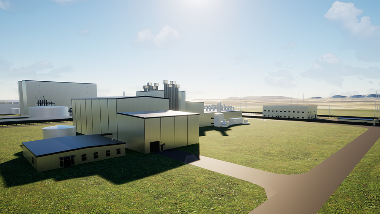 a rendering of the propsed TerraPower Natrium SMR in Wyoming
