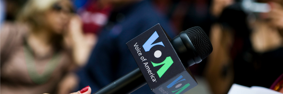 'An Outrage': Trump-Appointed Head of Global News Agency Won't Extend Visas for Foreign Journalists