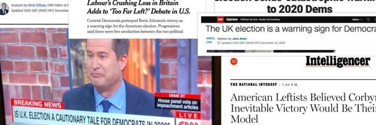Corporate Media Find All the Wrong Lessons for US Left in Corbyn's Defeat