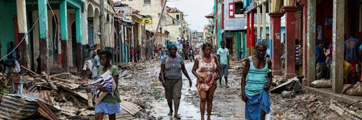 Dumb and Dumber: Foregrounding Climate Justice from Harvey to Haiti's Matthew