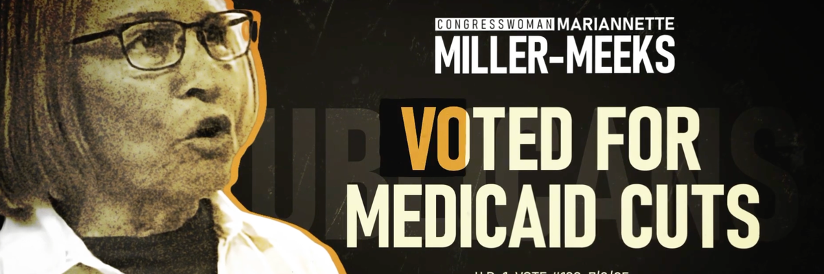 A screenshot of the Unrig Our Economy ad