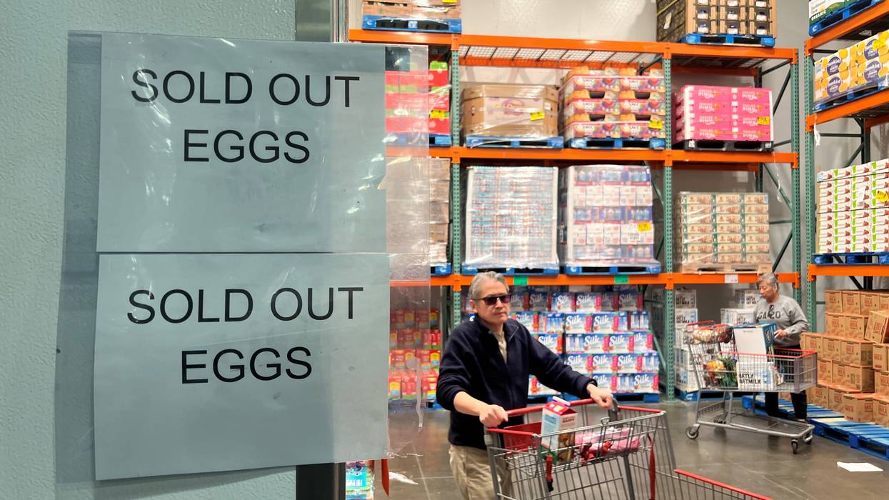 A sign at Costco in Monterey Park, California