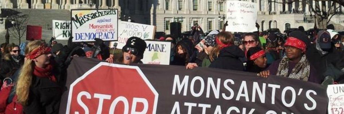 GMO Labeling Activists Protest Bill to Preempt States' Rights to Label GMOs