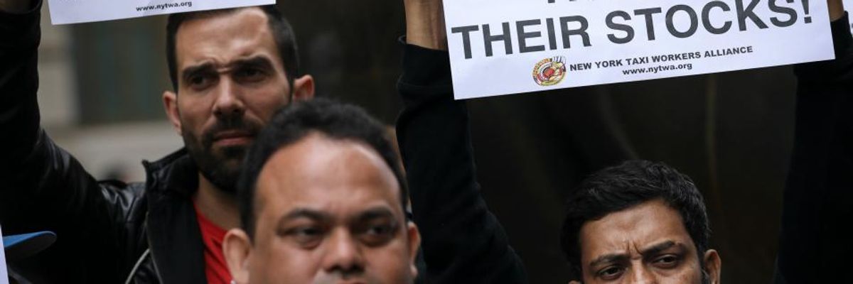 Uber Drivers Strike As Execs Make Millions Off IPO