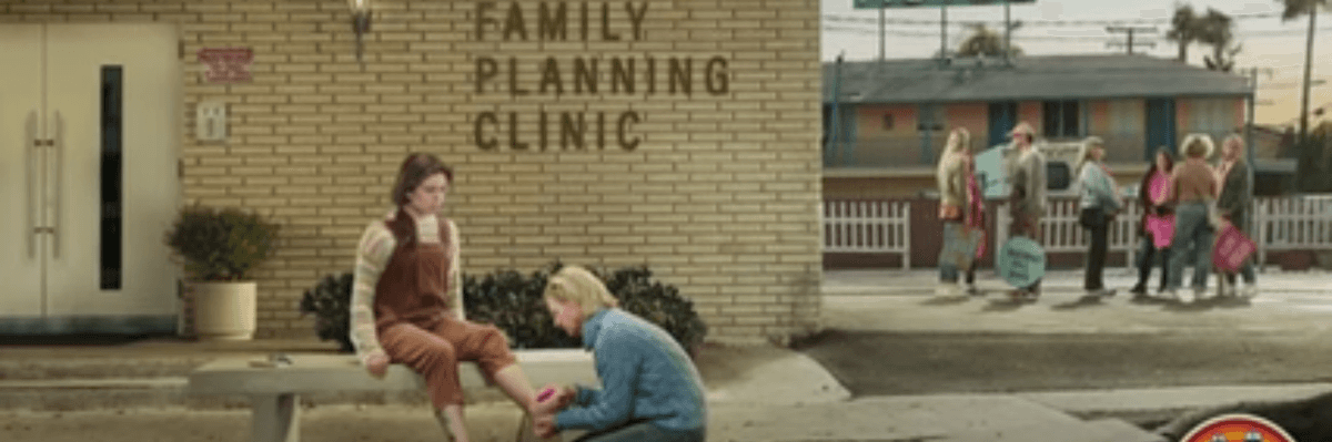 A still from the He Gets Us Super Bowl commercial.