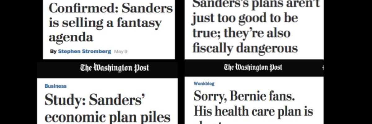 Washington Post Squeezes Four Anti-Sanders Stories Out of One Tax Study Over Seven Hours
