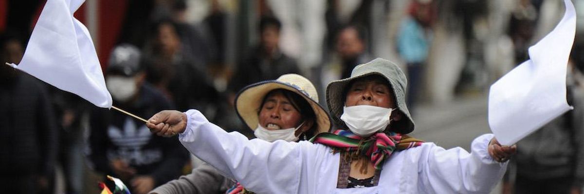 'We Don't Want Any Dictators': Bolivians Flood Streets to Protest Right-Wing, Anti-Indigenous Coup