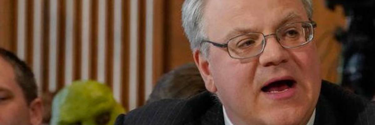 Swamp Monsters Crash Hearing as Senators Consider Oil Lobbyist Bernhardt For Interior Dept.