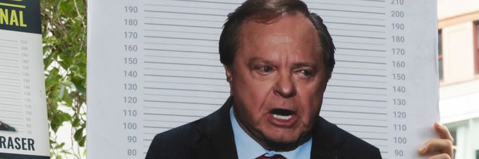 a symbolic wanted poster for Harold "Frackenstein" Hamm