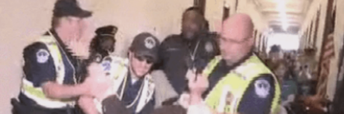 Arrests of Trumpcare Protesters, Some in Wheelchairs, Outside McConnell's Office