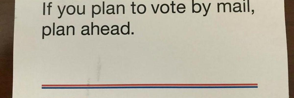 'Beyond Suspect': States Warn DeJoy-Led Postal Service Is Sending Misinformation About Voting to Millions of Americans