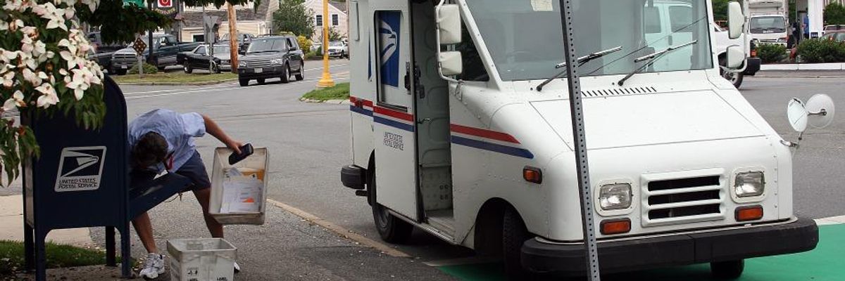 As Trump Threatens Postal Service Amid Pandemic, #SaveUSPS Urges Bulk Stamp Purchases and Congressional Action