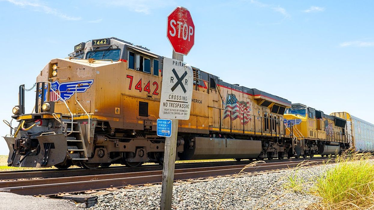 A Union Pacific freight train