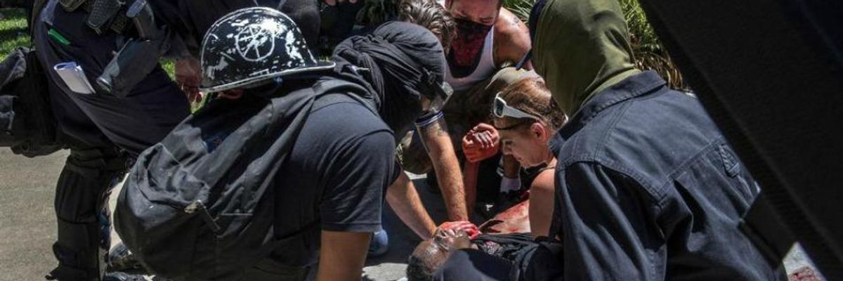 Injuries After Anti-Fascists Counter White Supremacist Rally