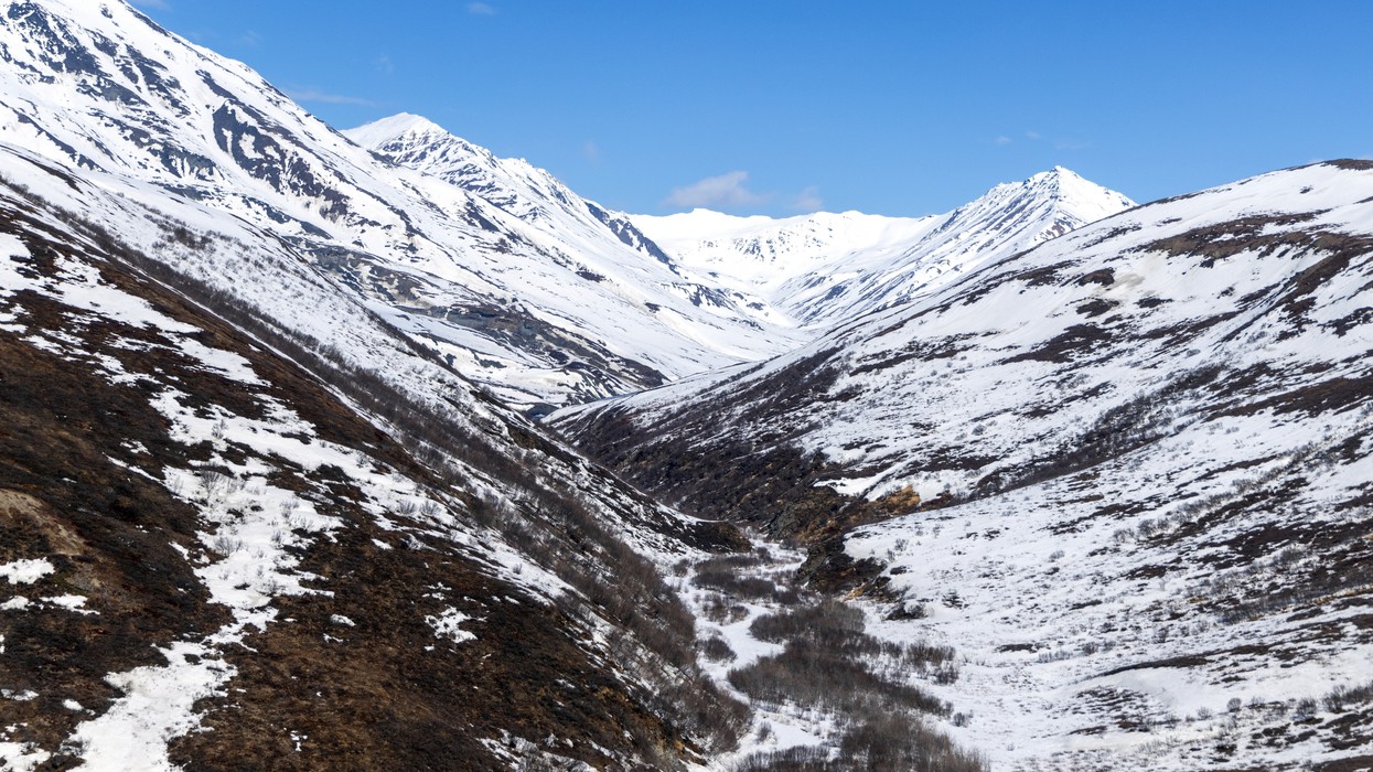 A view of Brooks Range as seen from the Dalton Highway on May 10, 2024