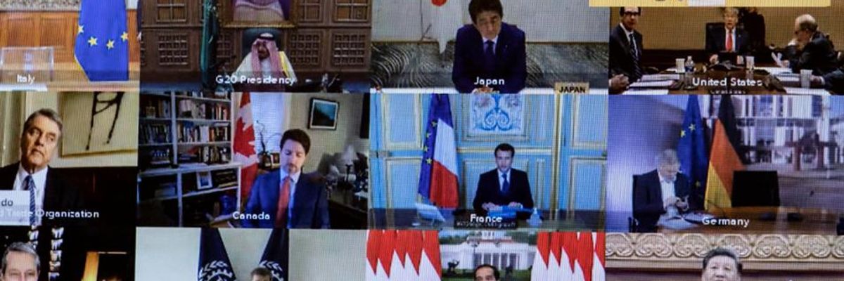 'World Leaders Seem in Denial': Demands for Radical Global Action on Coronavirus as Virtual G20 Summit Ends With Vague Promises