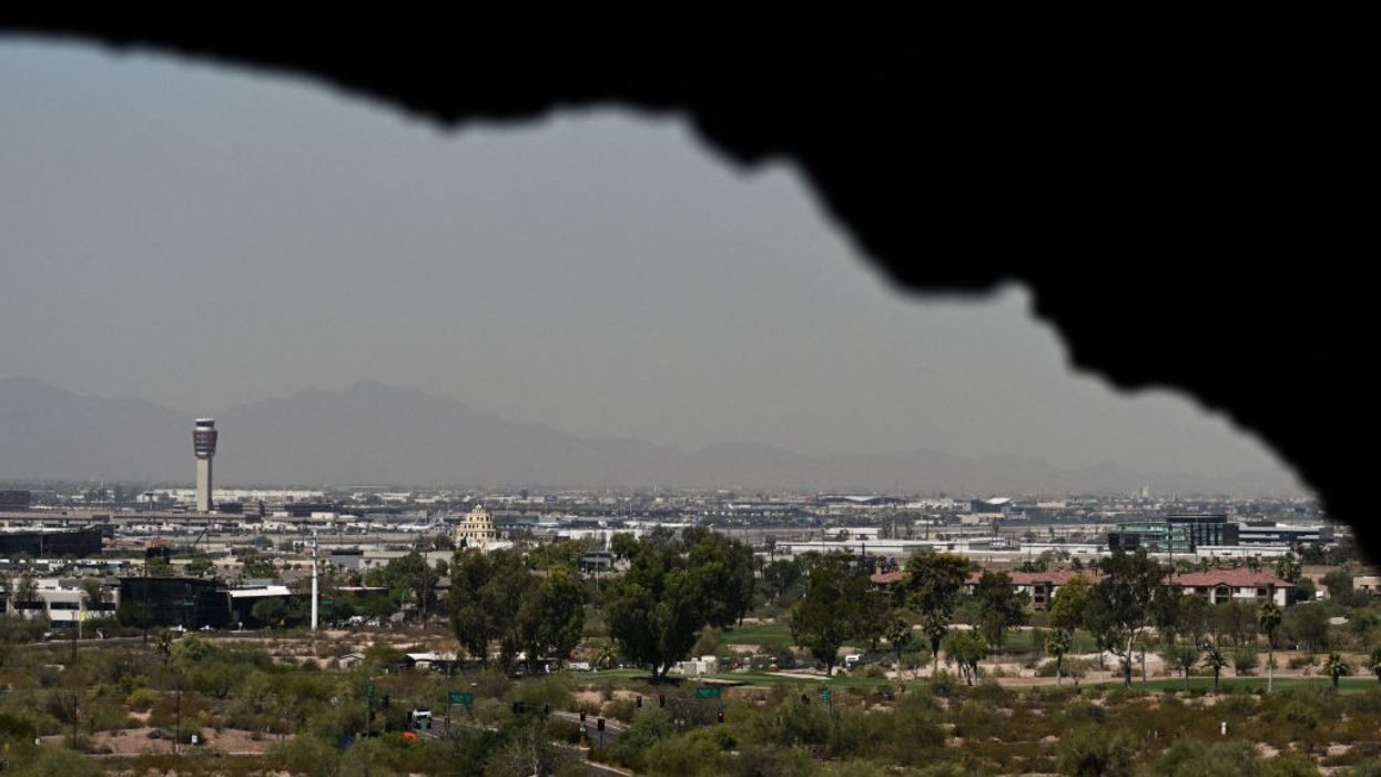 A view of Phoenix, Arizona, during a heatwave.