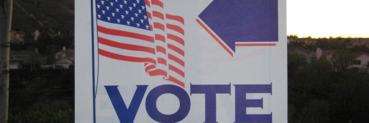 A voting poster.