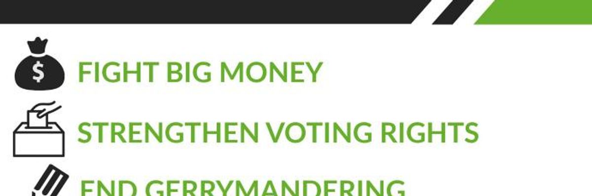 Because Corporate Money 'Poisoning Our Democracy,' Progressives Launch #FixDemocracyNow Campaign