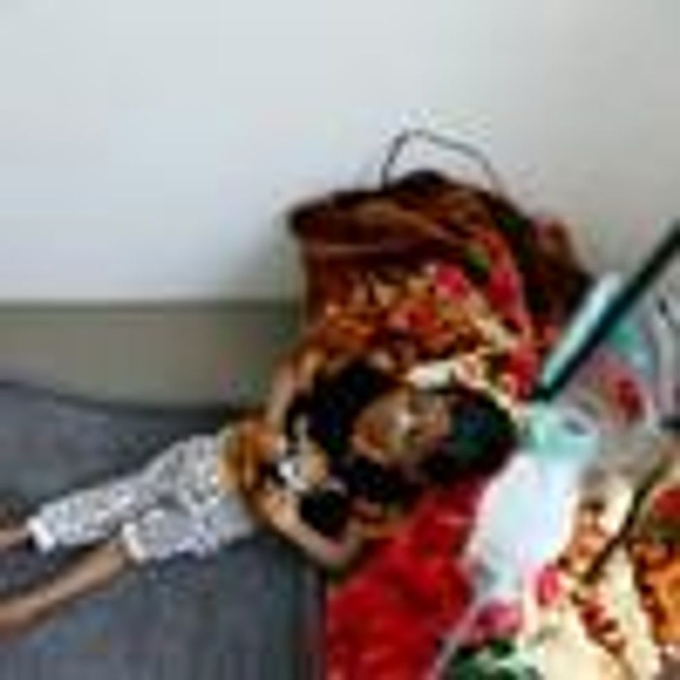 A Yemeni child suffering extreme malnutrition is seen in a hospital