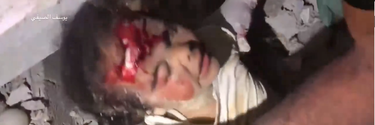 'Where's My Mom?' 5-Year-Old in Gaza Survives Weight of Building Dropped on Her by Israeli Bomb