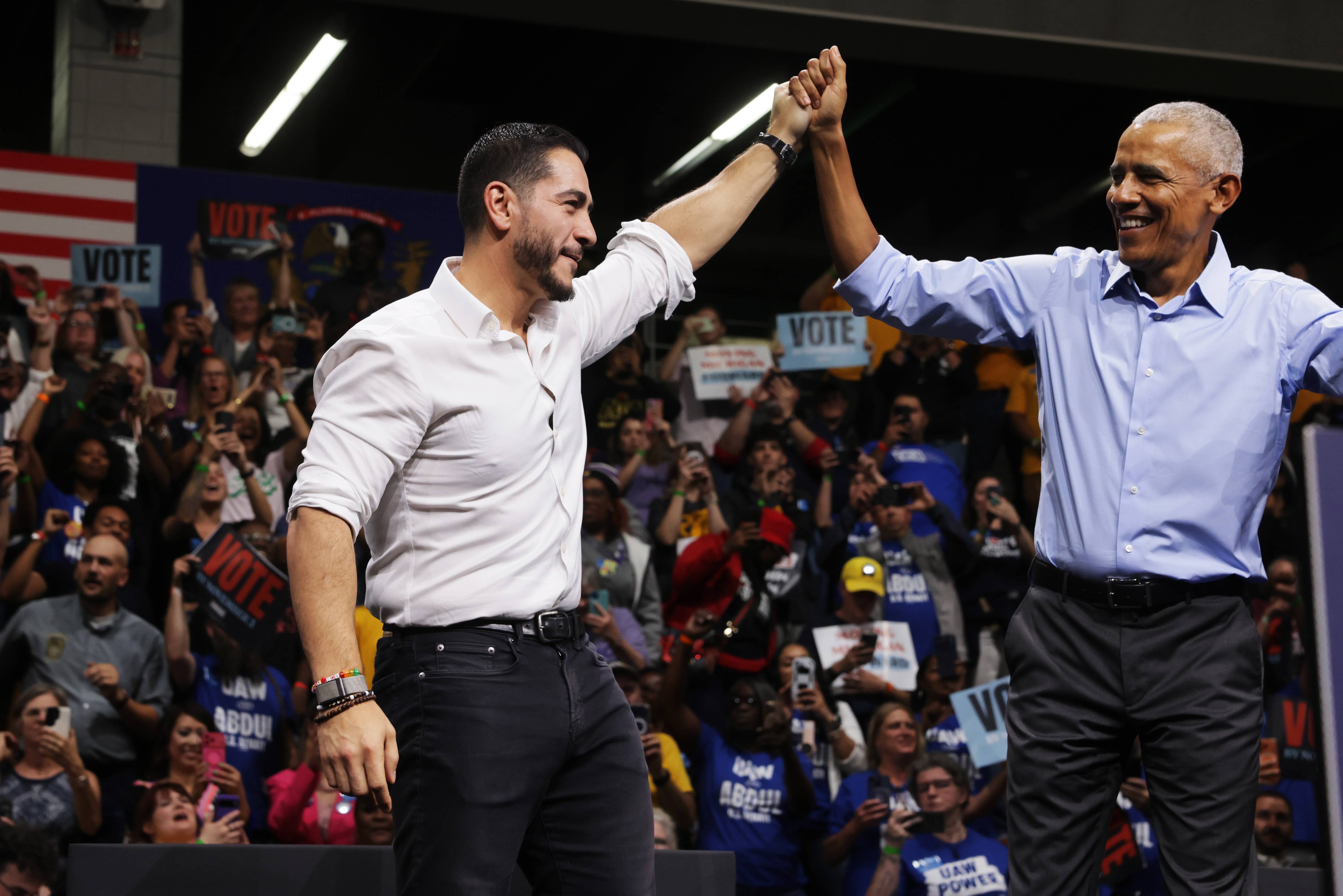 Abdul El-Sayed with Barack Obama