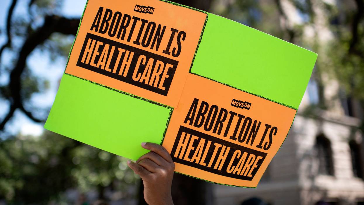 Abortion protest sign