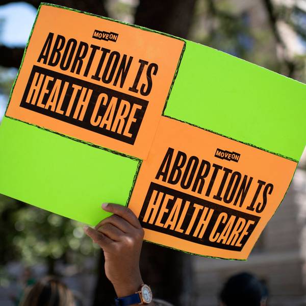 Abortion protest sign