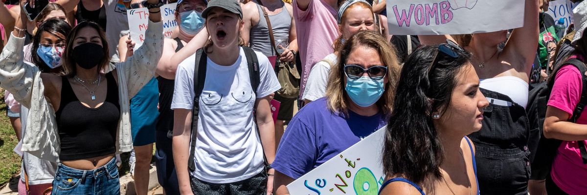Abortion rights advocates march in Texas